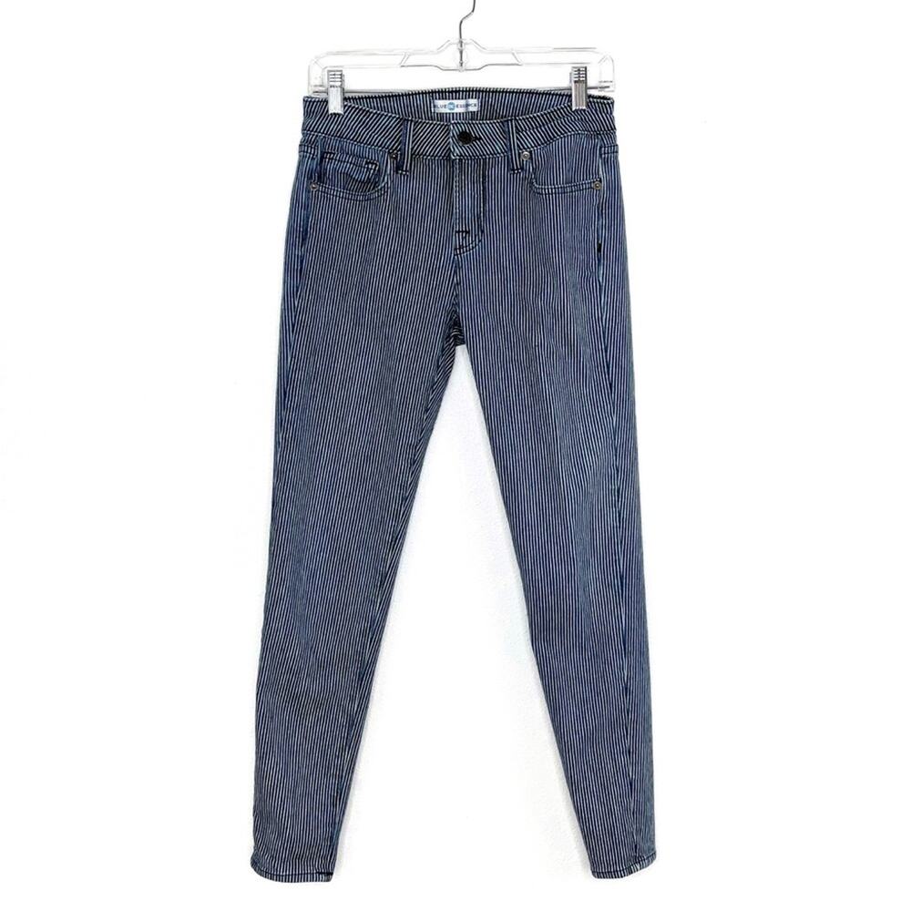 Blue Essence Pin Stripe Blue Jeans